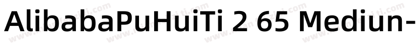 AlibabaPuHuiTi 2 65 Mediun字体转换